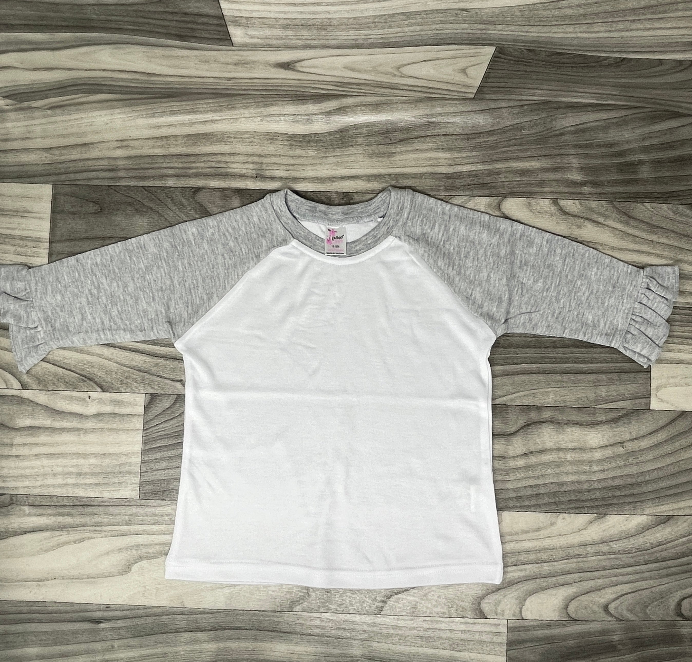 Baby Girls Ruffle Raglan Tee