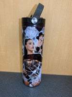 Custom Designed 20oz Travel Sport Tumbler with Rubber Handle and Second Lid