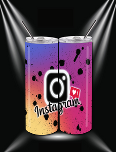 Instagram 20 OZ Skinny TumblerD Digital Design