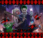 JokersQuinn 20 OZ Skinny TumblerD Digital Design
