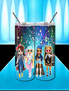 LOL Dolls Fashion 20 OZ Skinny TumblerD Digital Design
