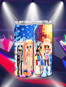 LOL Dolls Retro 20 OZ Skinny TumblerD Digital Design