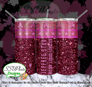 Lipstick J. Star 20 OZ Skinny TumblerD Digital Design