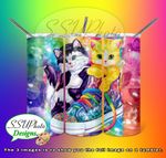 Lisa Frank Collection 20 OZ Skinny TumblerD Digital Design