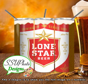 Lone Star Red Beer Tumbler