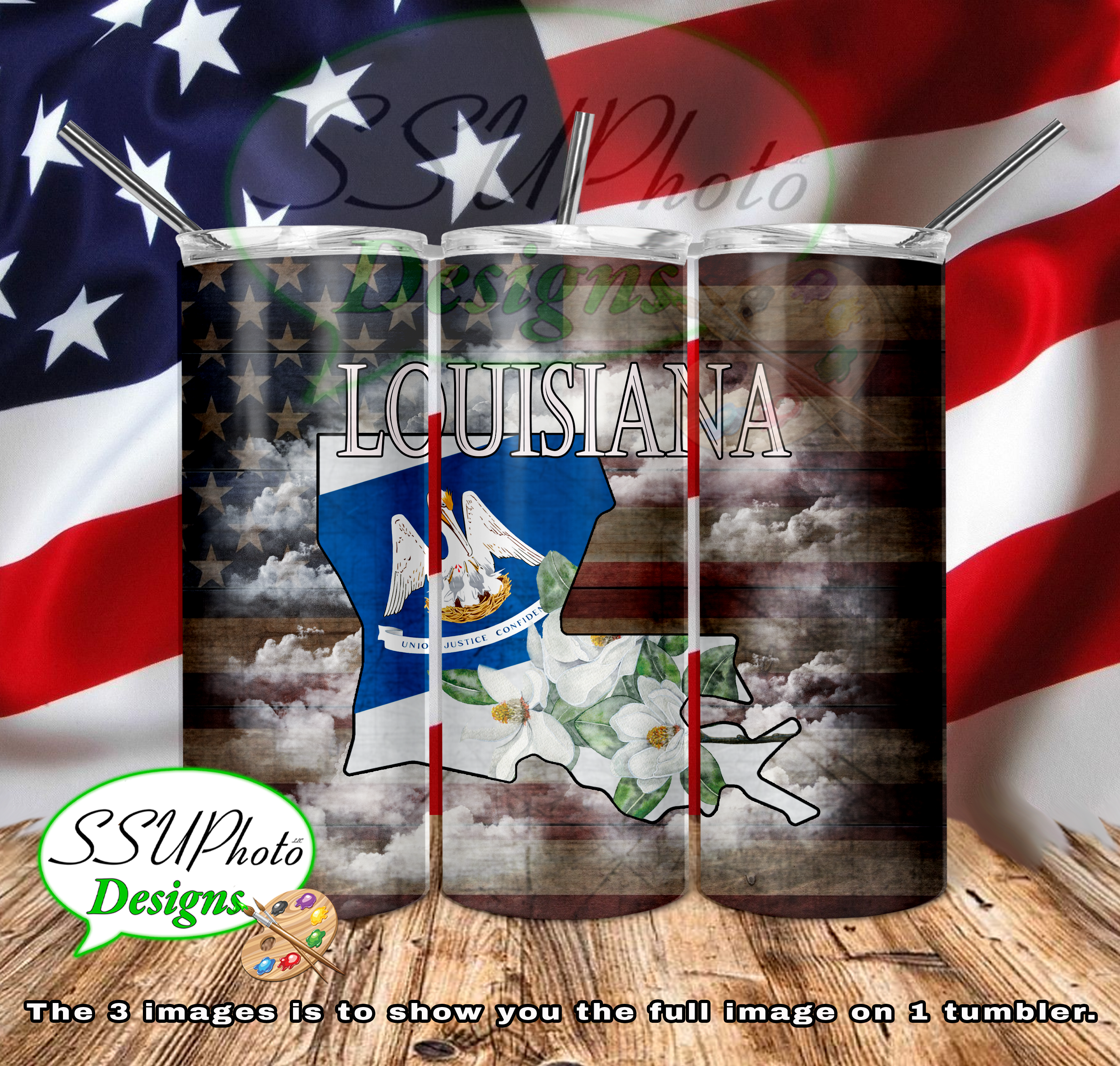 States Collection 20 OZ Skinny TumblerD Digital Design