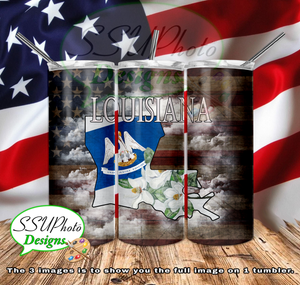 States Collection 20 OZ Skinny TumblerD Digital Design