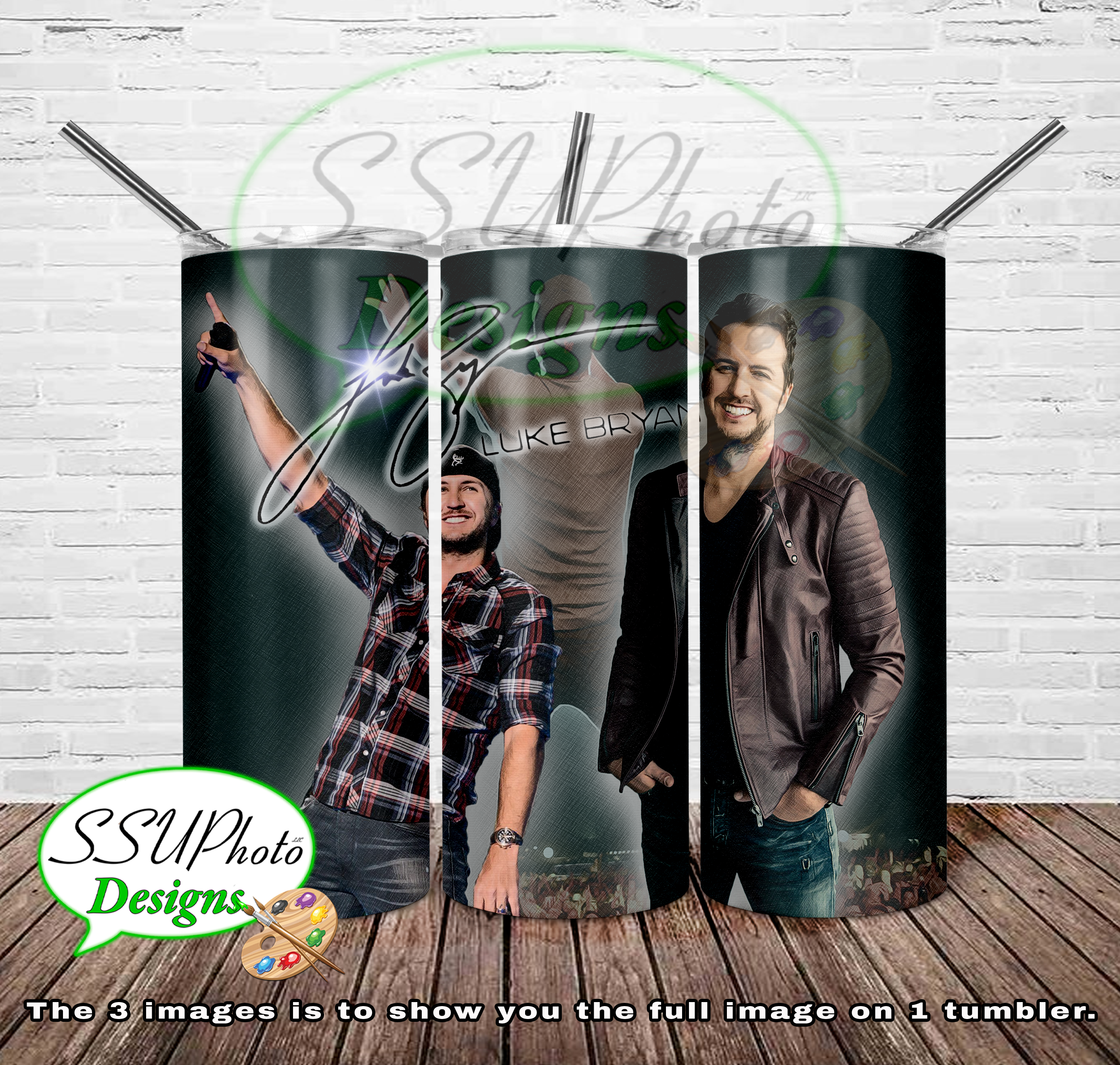 Country Music Artists Collection 20 OZ Skinny TumblerD Digital Design