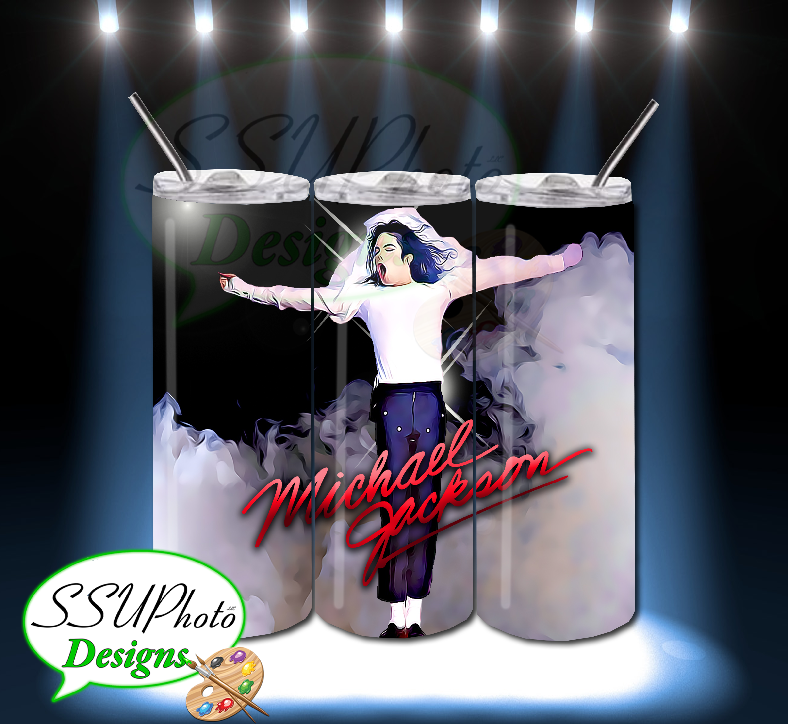 MJ 20 OZ Skinny Tumbler Straight Digital