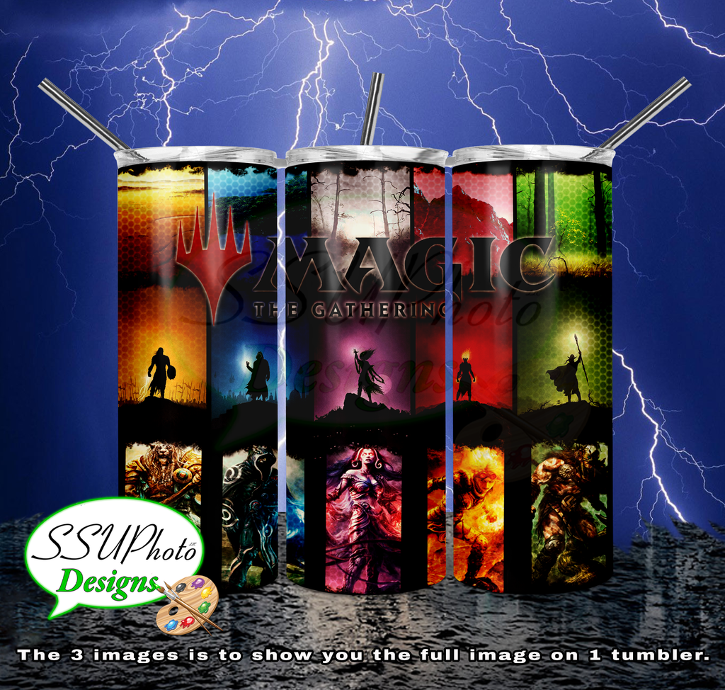 MTG 20 oz and 30oz OZ Skinny TumblerD Digital Design