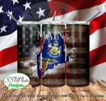 States Collection 20 OZ Skinny TumblerD Digital Design