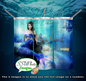Mermaid Collection 20 OZ Skinny TumblerD Digital Design