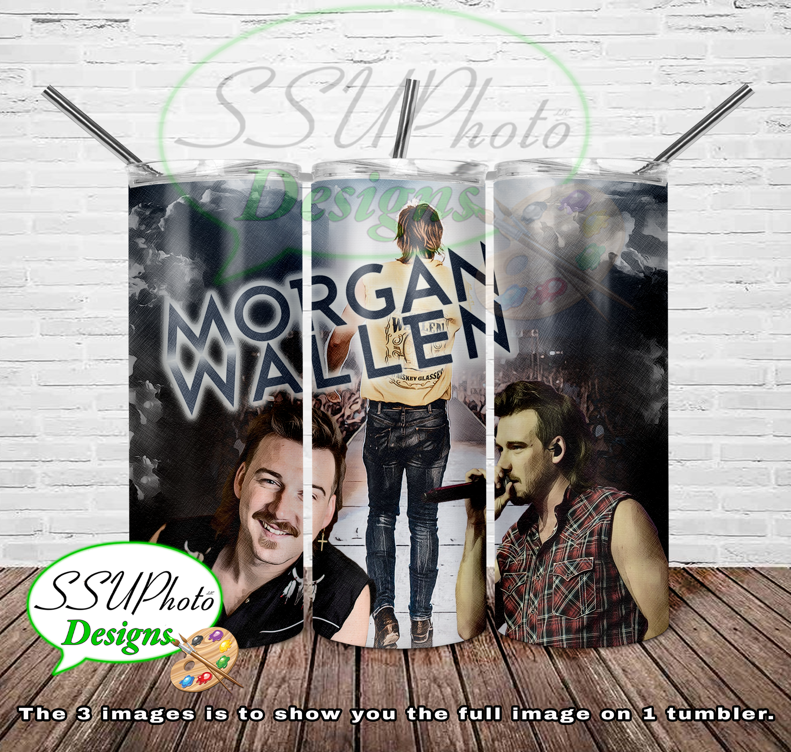 Country Music Artists Collection 20 OZ Skinny TumblerD Digital Design