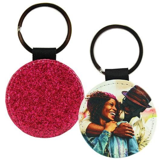 PolyLeather Glitter Keychain