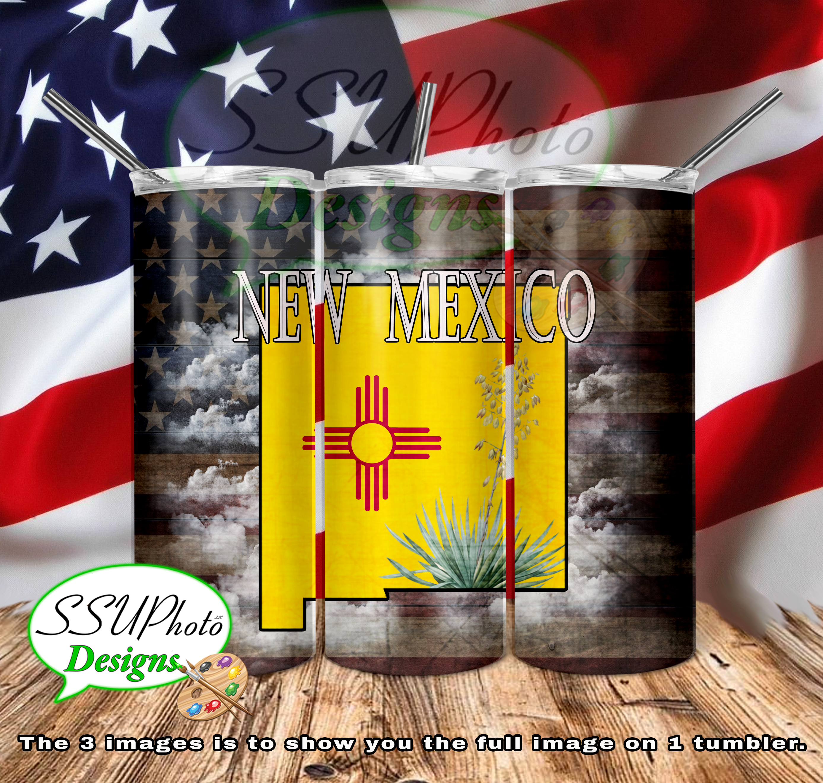 States Collection 20 OZ Skinny TumblerD Digital Design