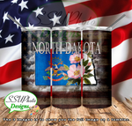 States Collection 20 OZ Skinny TumblerD Digital Design