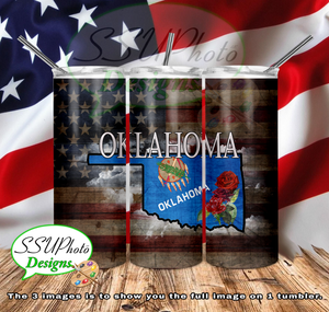 States Collection 20 OZ Skinny TumblerD Digital Design