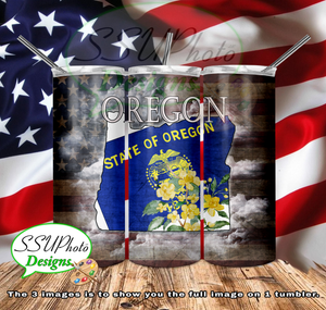 States Collection 20 OZ Skinny TumblerD Digital Design