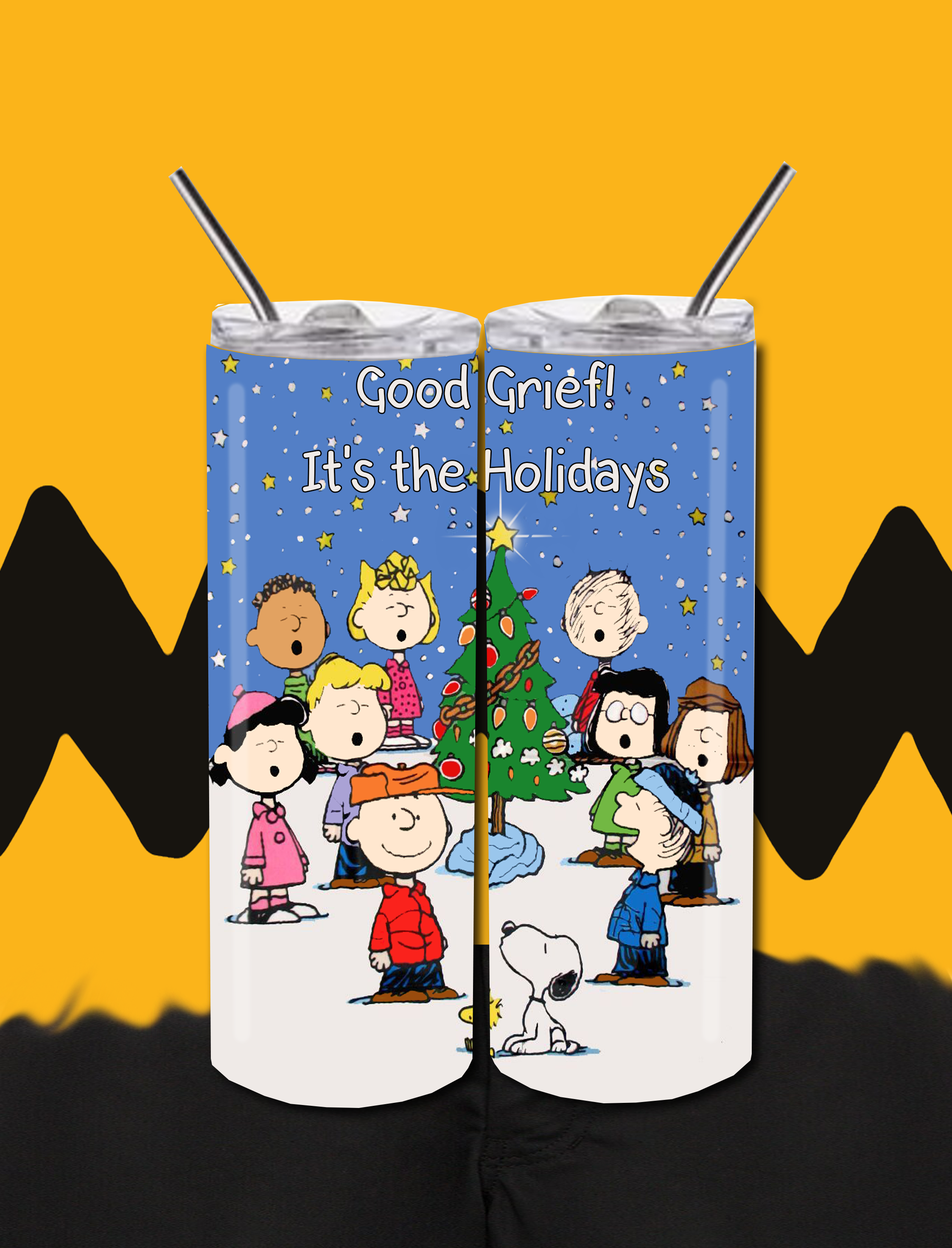 Peanuts Christmas Peanuts 20 OZ Skinny TumblerD Digital Design