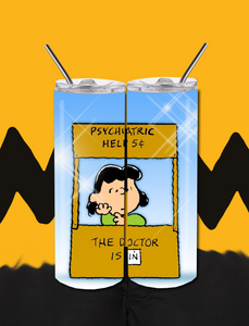 Peanuts Lucy 20 OZ Skinny TumblerD Digital Design