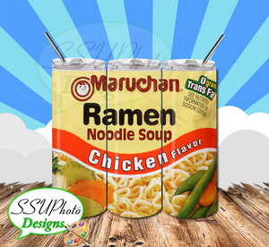 Ramen 20 OZ Skinny TumblerD Digital Design