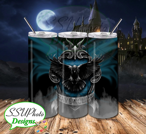 HP Ravenclaw Crest 20 OZ Skinny TumblerD Digital Design