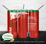 Red Bull Collection 20 OZ Skinny TumblerD Digital Design