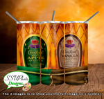 Crown Royal Apple and Vanilla 20 oz and 30oz OZ Skinny TumblerD Digital Design
