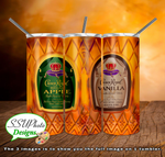 Crown Royal Apple and Vanilla 20 oz and 30oz OZ Skinny TumblerD Digital Design