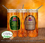 Crown Royal Apple and Vanilla 20 oz and 30oz OZ Skinny TumblerD Digital Design