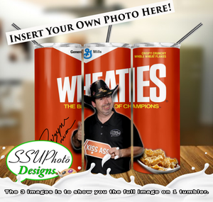 Wheaties 20 oz and 30oz OZ Skinny TumblerD Digital Design