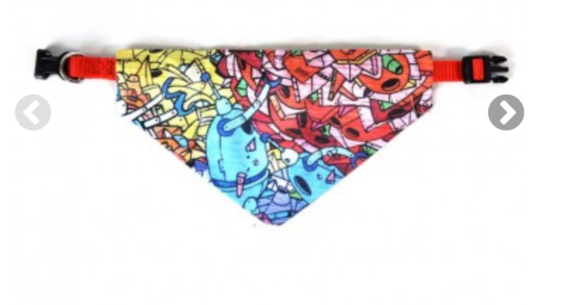 Custom Pet Bandanas with Collar