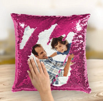 16"x 16" Hidden Message photo Sequin pillowcases