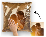 16"x 16" Hidden Message photo Sequin pillowcases