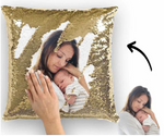 16"x 16" Hidden Message photo Sequin pillowcases