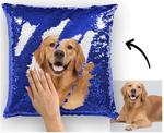 16"x 16" Hidden Message photo Sequin pillowcases