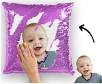 16"x 16" Hidden Message photo Sequin pillowcases