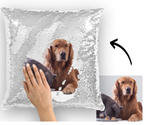 16"x 16" Hidden Message photo Sequin pillowcases