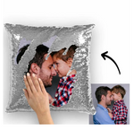 16"x 16" Hidden Message photo Sequin pillowcases