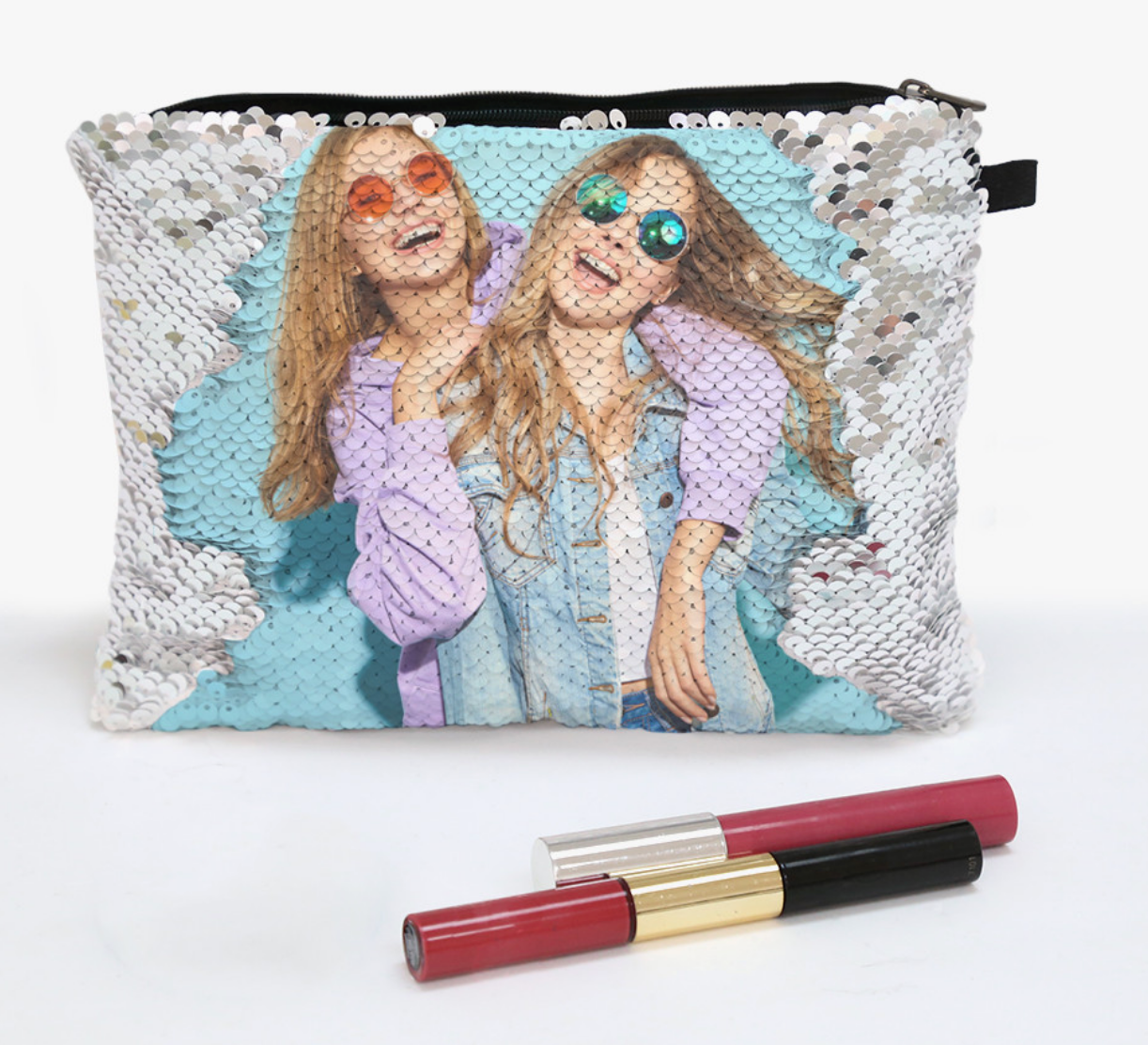 Makeup Sequin photo Pouch