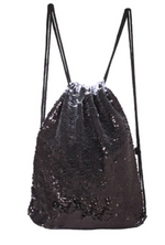 Drawstring personalized photo sequin bags
