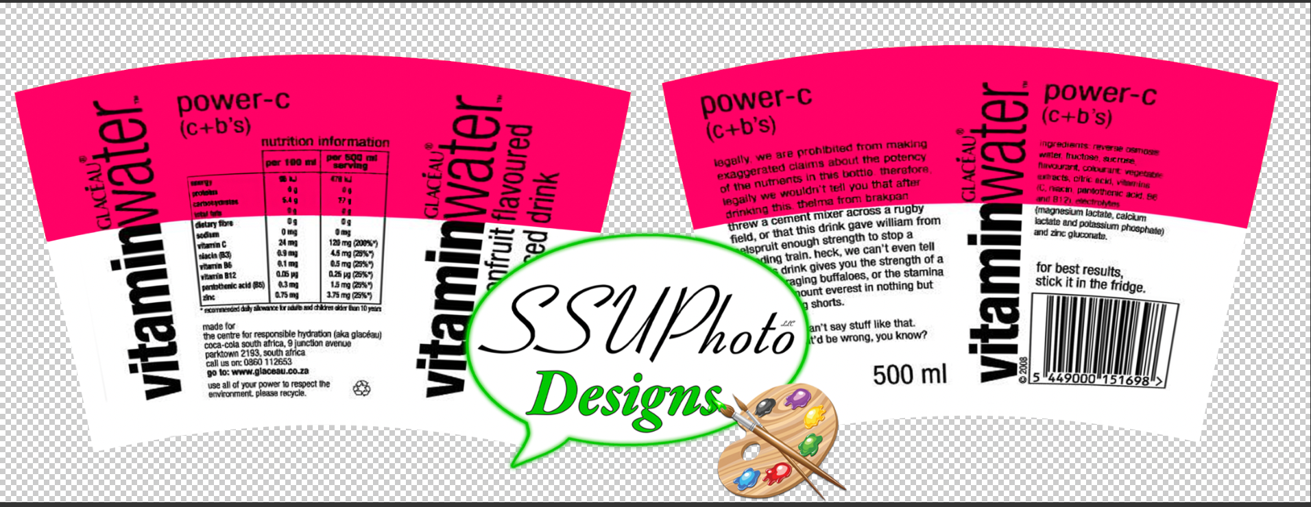 Vitamin water Coffee Cozie  Digital Design