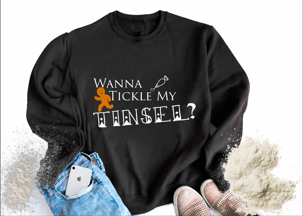 Wanna Tickle my Tinsel Winter Sweater