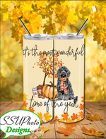 Most wonderful time of year Fall with a Doodle Tumbler
