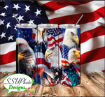 America Digital Design 20 OZ Skinny Tumbler