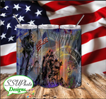 America Digital Design 20 OZ Skinny Tumbler