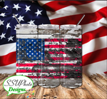 America Digital Design 20 OZ Skinny Tumbler