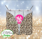 Baseball Glitter Zipper collection 20 oz tumbler Digital Design
