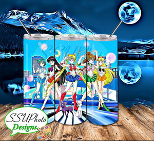 Sailormoon1  20 OZ Skinny TumblerD Digital Design
