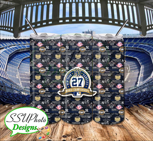 Yanks Stadium  20 OZ Skinny TumblerD Digital Design